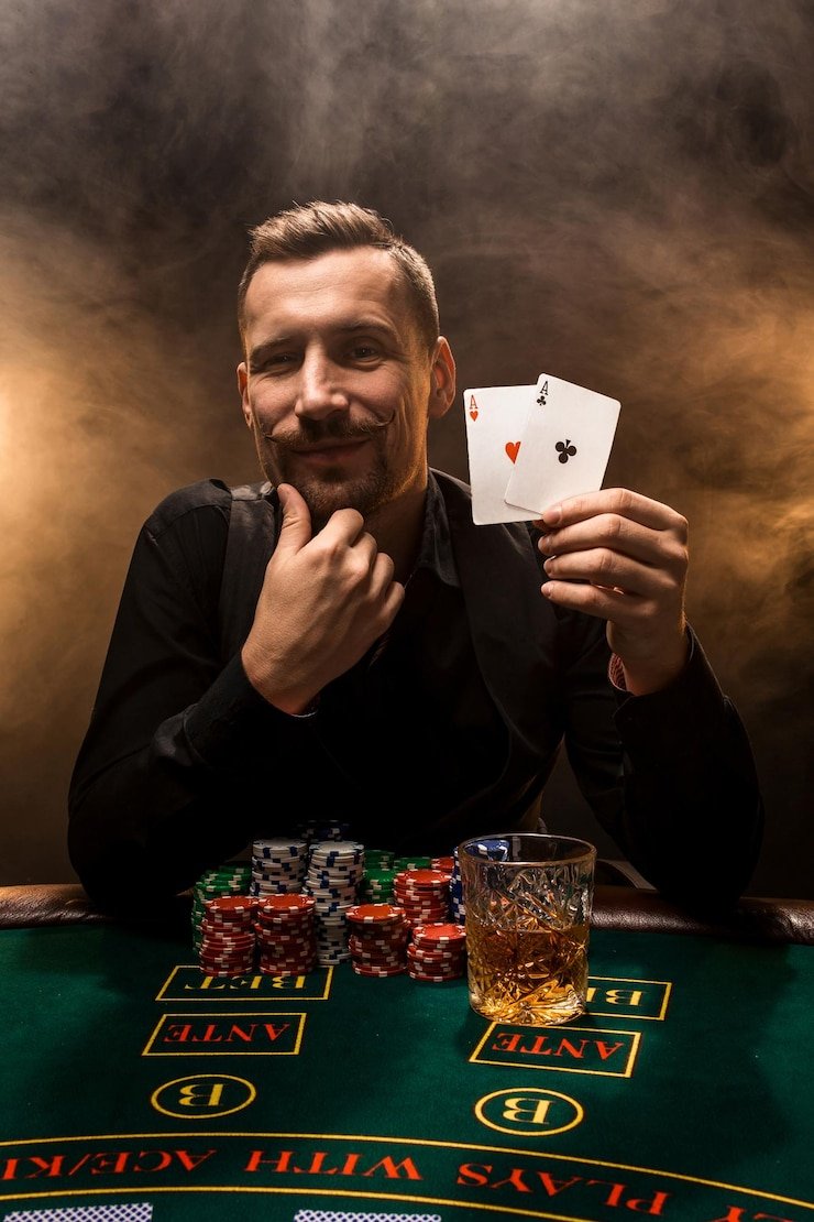 Player interface showing live blackjack hand with dealer cards